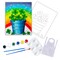 "Four Leaf Clover Rainbow" DIY Canvas Art Kit, Adult Beginner, Acrylic Paint Size 11x14 inch
